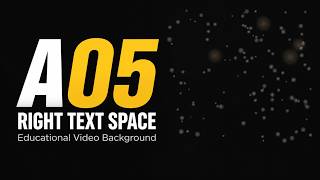 Educational Video Background Loop A05 | Right Text Space | Abstract Physics Style