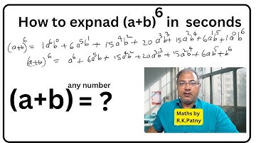 Binomial expansion examples | using Binomial expansion expand upto 6th power | Binomial theorem
