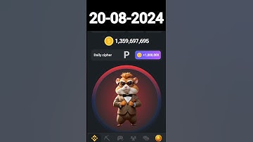 Hamster Kombat Daily Cipher Code for August 20, 2024. #hamsterkombat  #ciphercodes