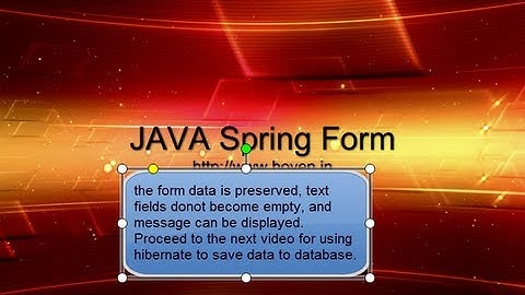 Walkthrough on Spring Hibernate MVC - JAVA Training in Chandigarh