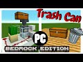 Redstone Trash Can 1.12 - 1.16+ | Java & Bedrock Edition | NO water or Lava