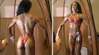 FEMALE BODYBUILDING ATHLETE ALI VARNUM NPC FIGURE | 4K