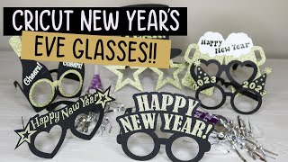 Cricut New Years Eve Glasses - DIY Photo Booth Props - Updated for 2026