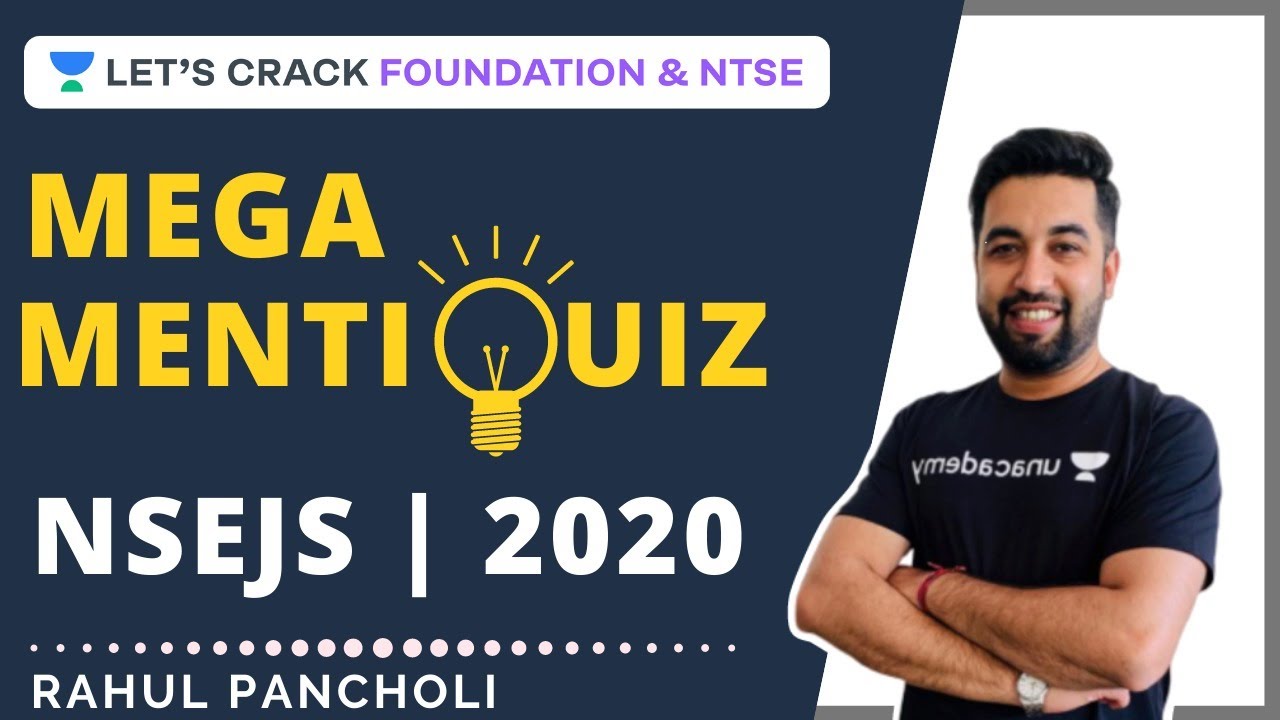 Mega Menti Quiz | Optics | Physics | NSEJS 2020 | Rahul Pancholi