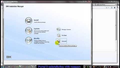 IBM WebSphere Portal 8.0  UnInstalation