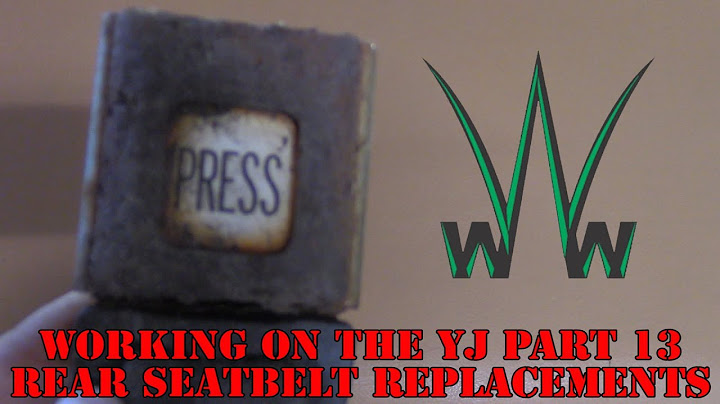 1994 jeep wrangler seat belt replacement