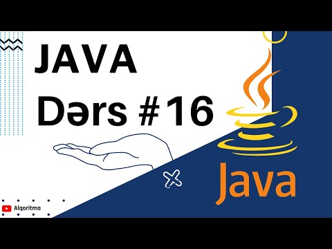 Java Dərsi #16 - Javada massiv (Array)