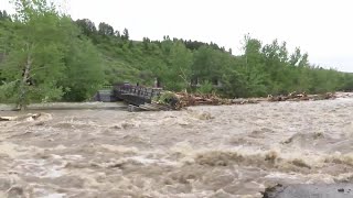 Flooding Rock Creek takes out roads and bridges in Red Lodge