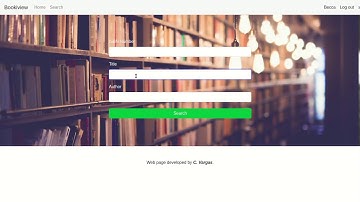 CS50 Web Programming Course - Project 1 - Book Reviews (FLASK)