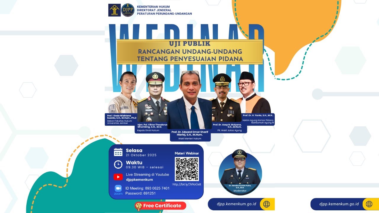 UJI PUBLIK RANCANGAN UNDANG-UNDANG TENTANG PENYESUAIAN PIDANA