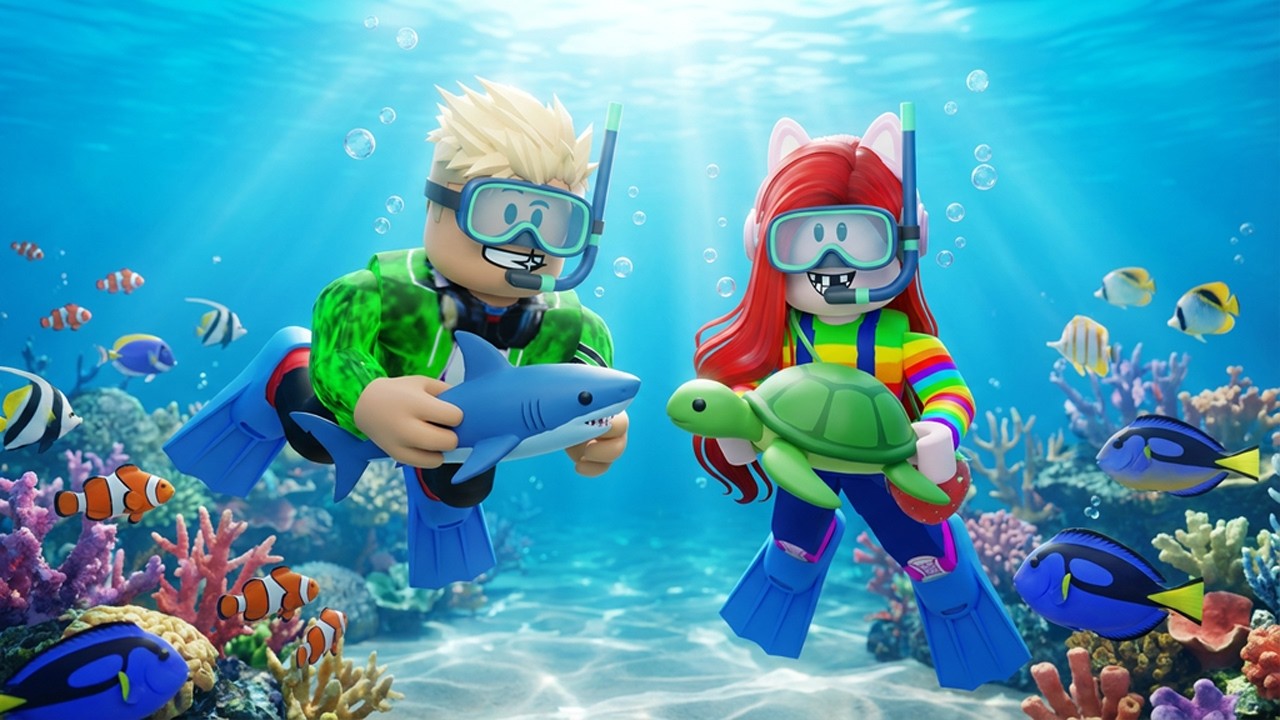 เมื่อพี่เอก vaha555 & พี่ฝน CKkid ดำน้ำล่าฉลามยักษ์! 🦈 ใครจะรอด?! [Roblox Dive Down]