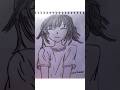#shorts Happy Anime Girl Drawing