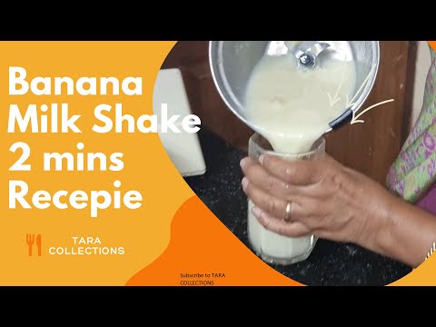 2mins Recepies! Banana Milk shake done in 2 mins by sunitha aunty