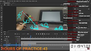 Practice animation and drawing: Live 38 (1,000 hours challenge)