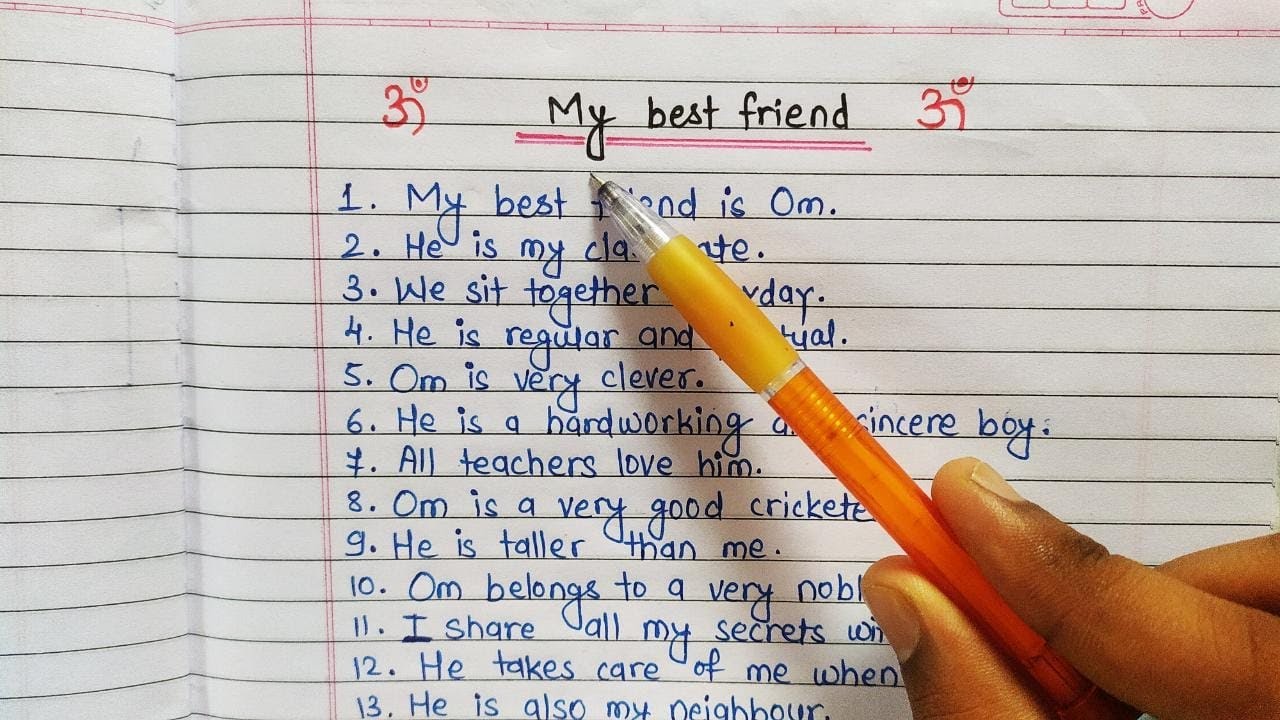 my best friend essay 10 lines girl