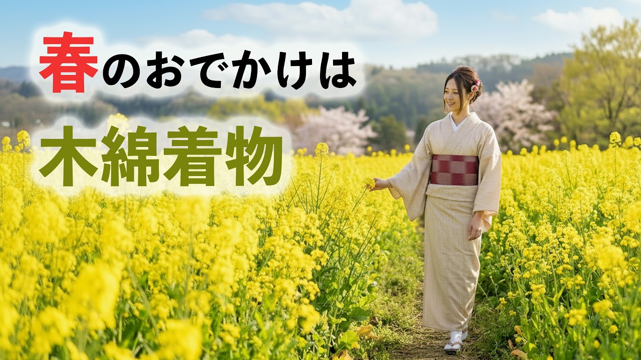 春のおでかけは木綿着物で楽しもう  698回