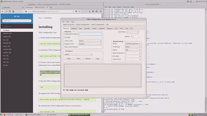 Installing Mesa 7i96 Configuration Tool for Linuxcnc V2.8 Part2