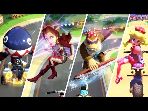 Mario Kart 8 Deluxe - All Characters Stunts