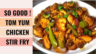 Quick And Easy Tom Yum Chicken Stir Fry Recipe 👍 | Aunty Mary Cooks 💕