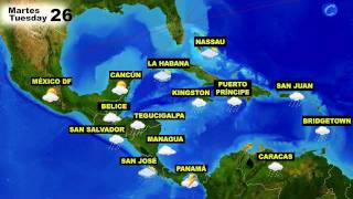 El tiempo en América (Cánada, EE.UU, Centro y Sudamérica), para el lunes 25 y el martes 26 screenshot 4