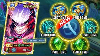 GLOBAL XAVIER BEST 1 HIT BUILD 2026!! (100% BROKEN) - MLBB