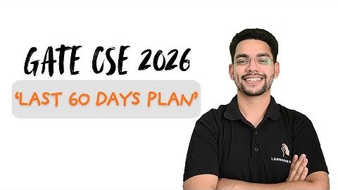 Last 60 Days Plan : GATE CSE 2026⚡️