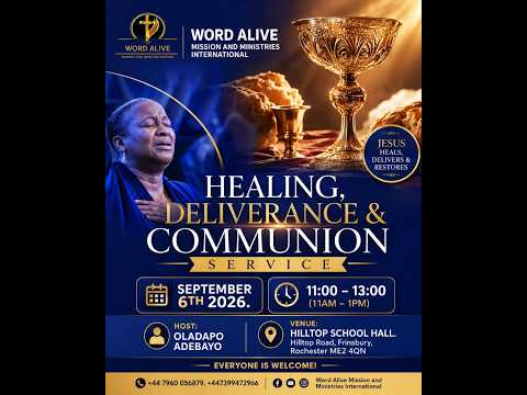 THE POWER OF THE COMMUNION/PST OLADAPO ADEBAYO