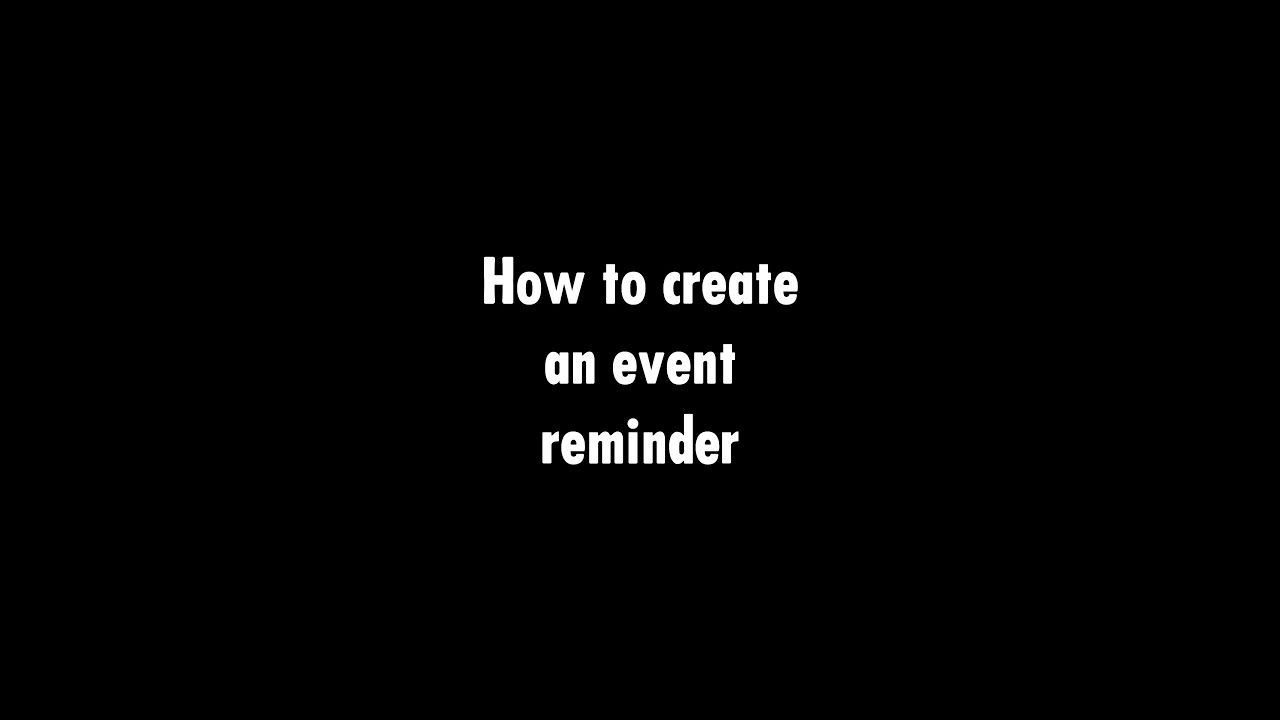 Tutorial - Instagram # 4 - Set up an event reminder