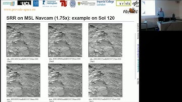 Filling the visual gap between rover cameras and orbital views using superresolution restoration