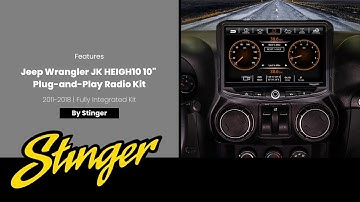 FEATURES: HEIGH10 Touch Screen Radio Plug-n-Play Fully Integrated Kit - Jeep Wrangler JK | #jeepjk