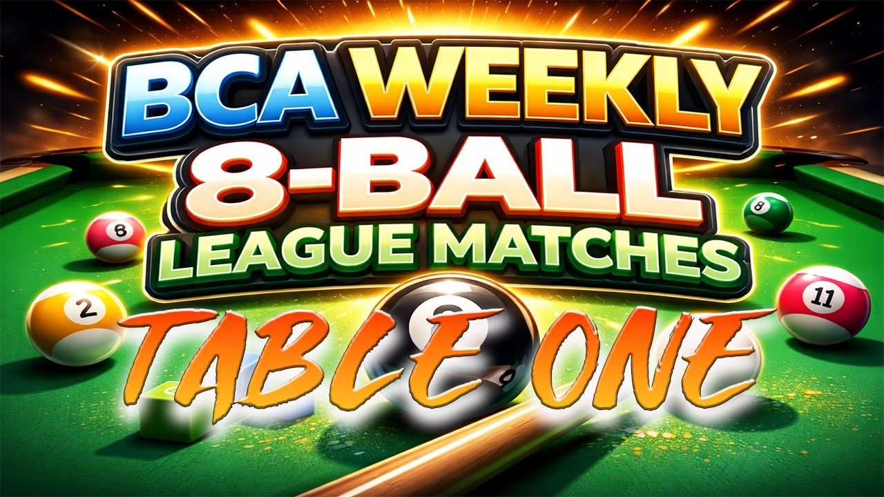 BCA 8 Ball League Tonight Table One live from Texas Vintage