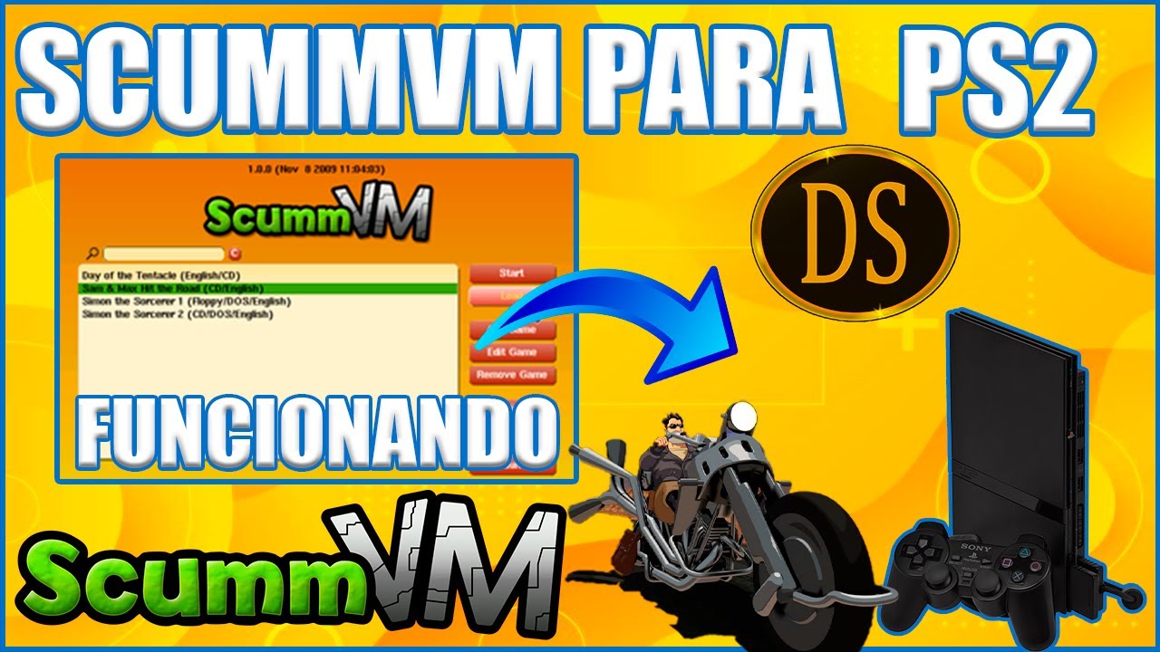 Scummvm para PS2 FUNCIONANDO - YouTube