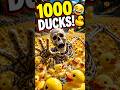 Skeleton vs 1000 Rubber Ducks 🦆💀 #Skeleton #RubberDucks #1000Ducks #animation #shorts