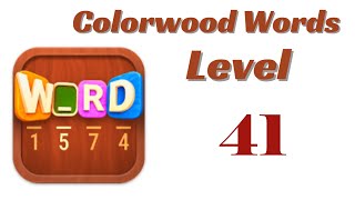 Colorwood Words Level 41 Answers | Colorwood Words - Cryptogram