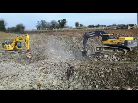 volvo-ec-480-&-komatsu-pc-490-excavators-at-work-for-road-construction