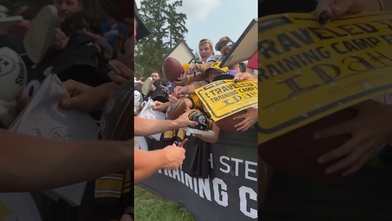 This young fan was in SHOCK after getting Kenny Pickett's autograph 