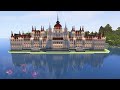 【マイクラ】ハンガリー国会議事堂の作り方!大きな豪邸としてもありかも!【作業用】