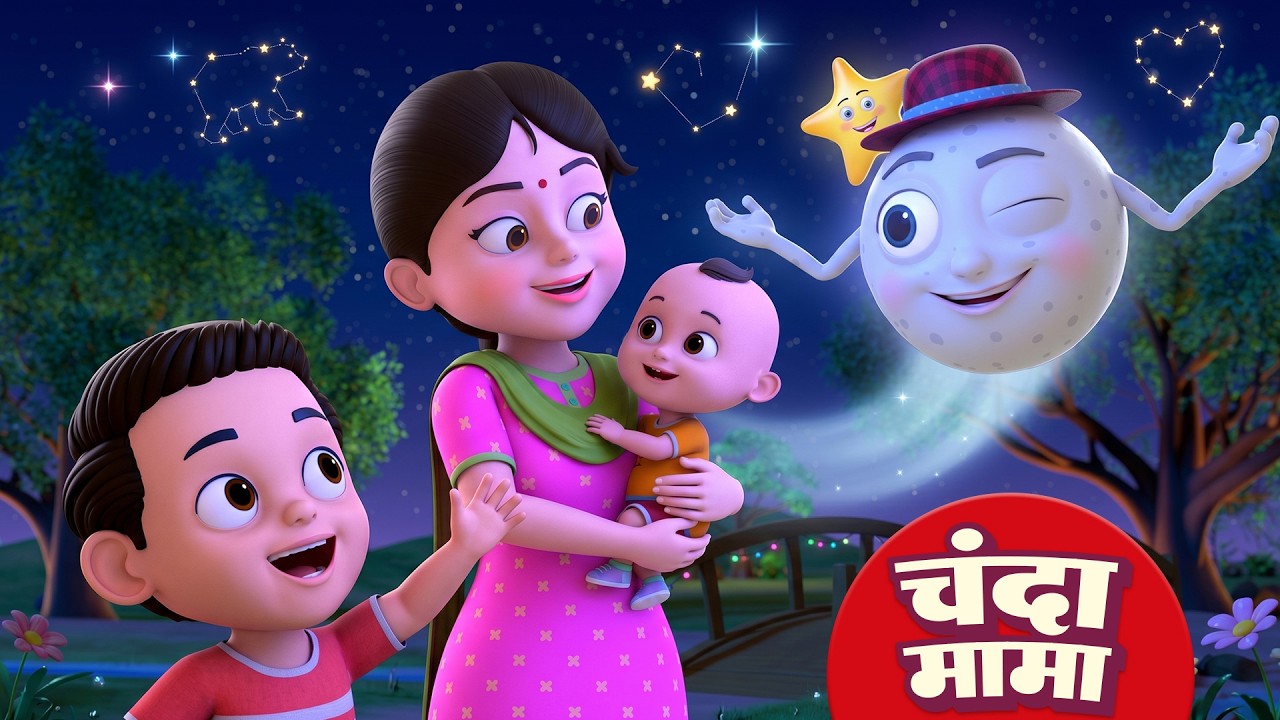 चंदा मामा और रोमांचक नॉनस्टॉप किड्स राइम्स | Hindi Rhymes for Kids | Little Legend Rhymes