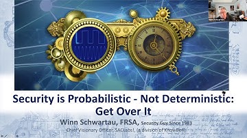 2021-07-07 CERIAS - Security is Probabilistic, Not Deterministic: Get Over It