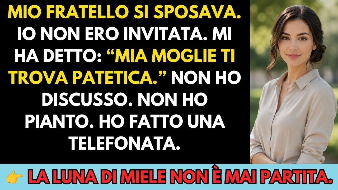 Ho visto le foto del matrimonio di mio fratello mentre scorrevo il telefono, e non ero nella foto. Nessuno mi aveva avvisata, nessuno mi aveva chiamata. Eppure ero io quella che aveva pagato...