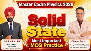 Solid State Most Important MCQs | Master Cadre Physics 2026 | Dr. Rajpal Sir