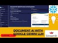 Document AI with Google's Gemini also save data to Snowflake