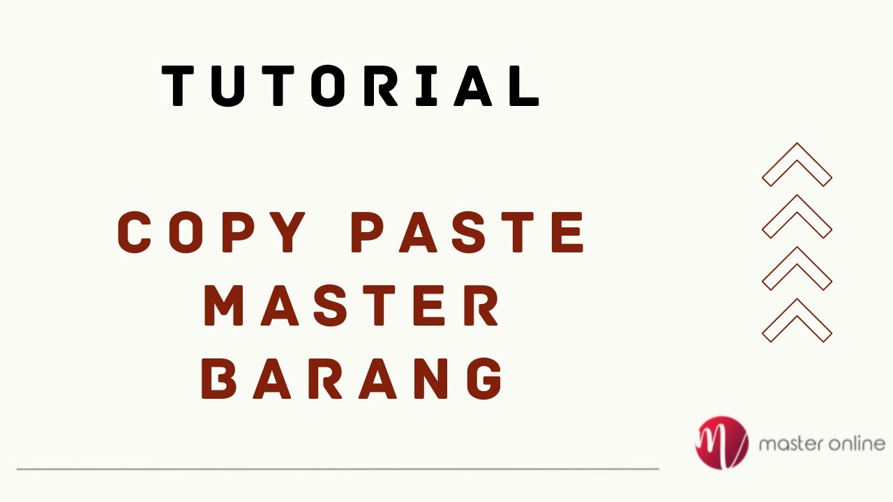 Tutorial Copy Paste Master Barang || Tutorial Master Online - YouTube