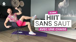 🔥 HIIT facile sans sauts avec une chaise pour perdre 10 kilos | Entraînement à la maison - Alexandre