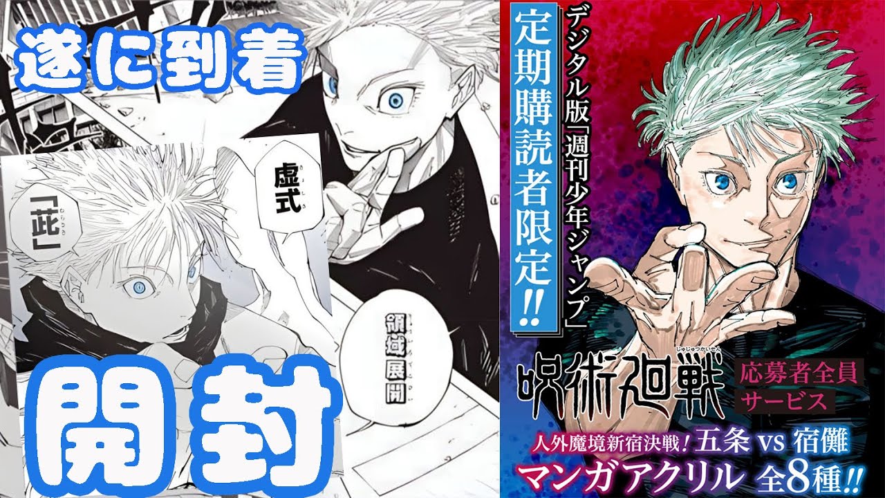 呪術廻戦 人外魔境新宿決戦 マンガアクリル 7個セット 五条悟 両面宿儺