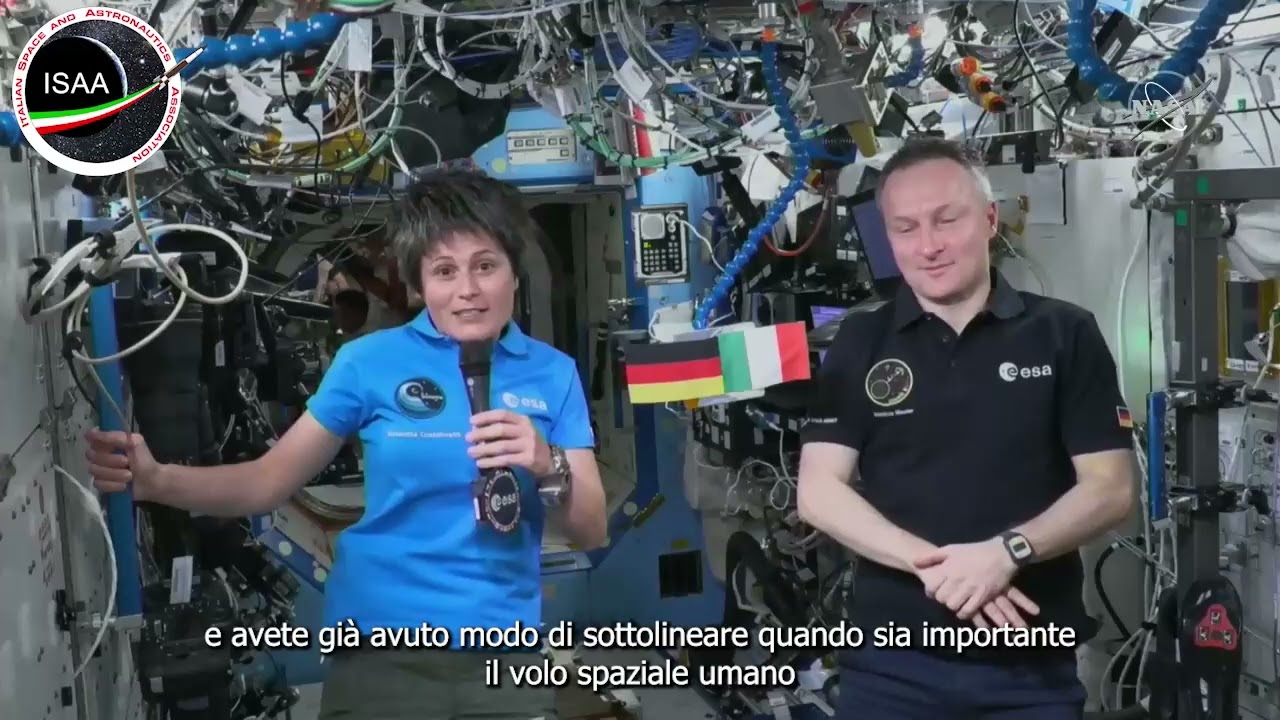 Passaggio di consegne tra Matthias Maurer e Samantha Cristoforetti (sub ITA)