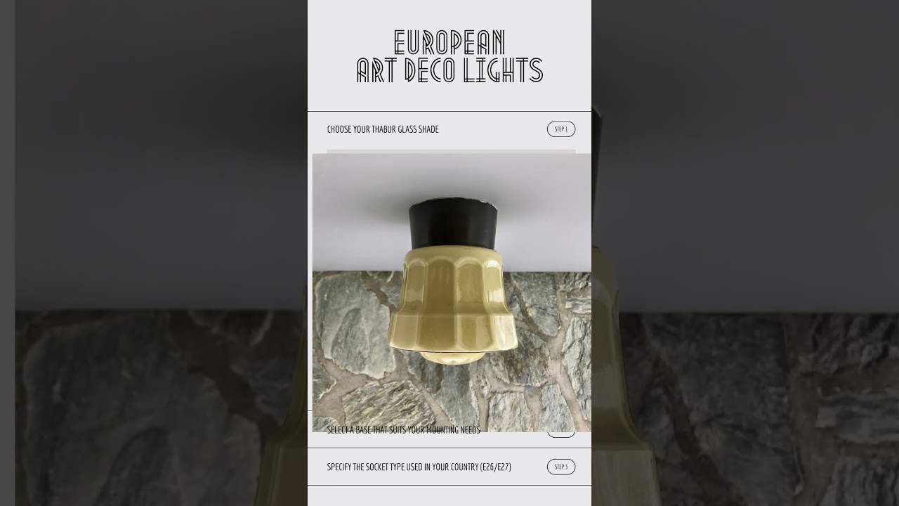 European Art Deco Lights