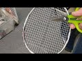 知ってる人は知っている！バドミントンガットの外し方 地味にスッキリ！