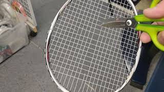 知ってる人は知っている！バドミントンガットの外し方 地味にスッキリ！