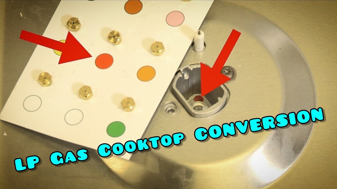 KitchenAid 5Burner LP Gas Cooktop CONVERSION YouTube